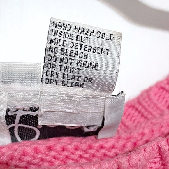 Lilly Pulitzer Vintage Sweater Women’s Large Pink Pineapple Knit 3/4 Sleeve - Picture 4 of 5